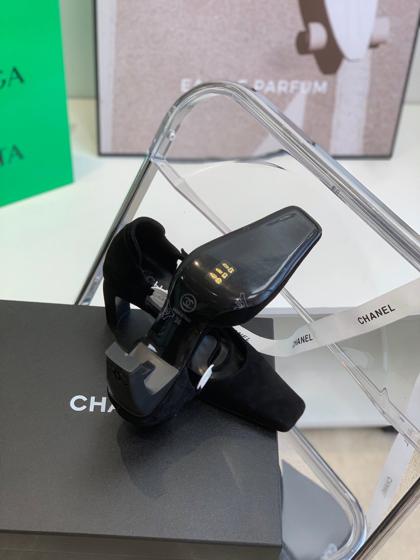 Chanel Sling Back Black