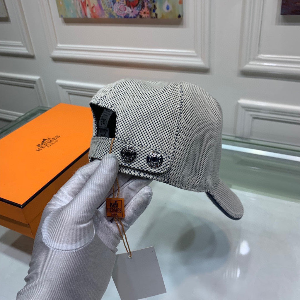 Hermes Davis H Primavera Cap Grey