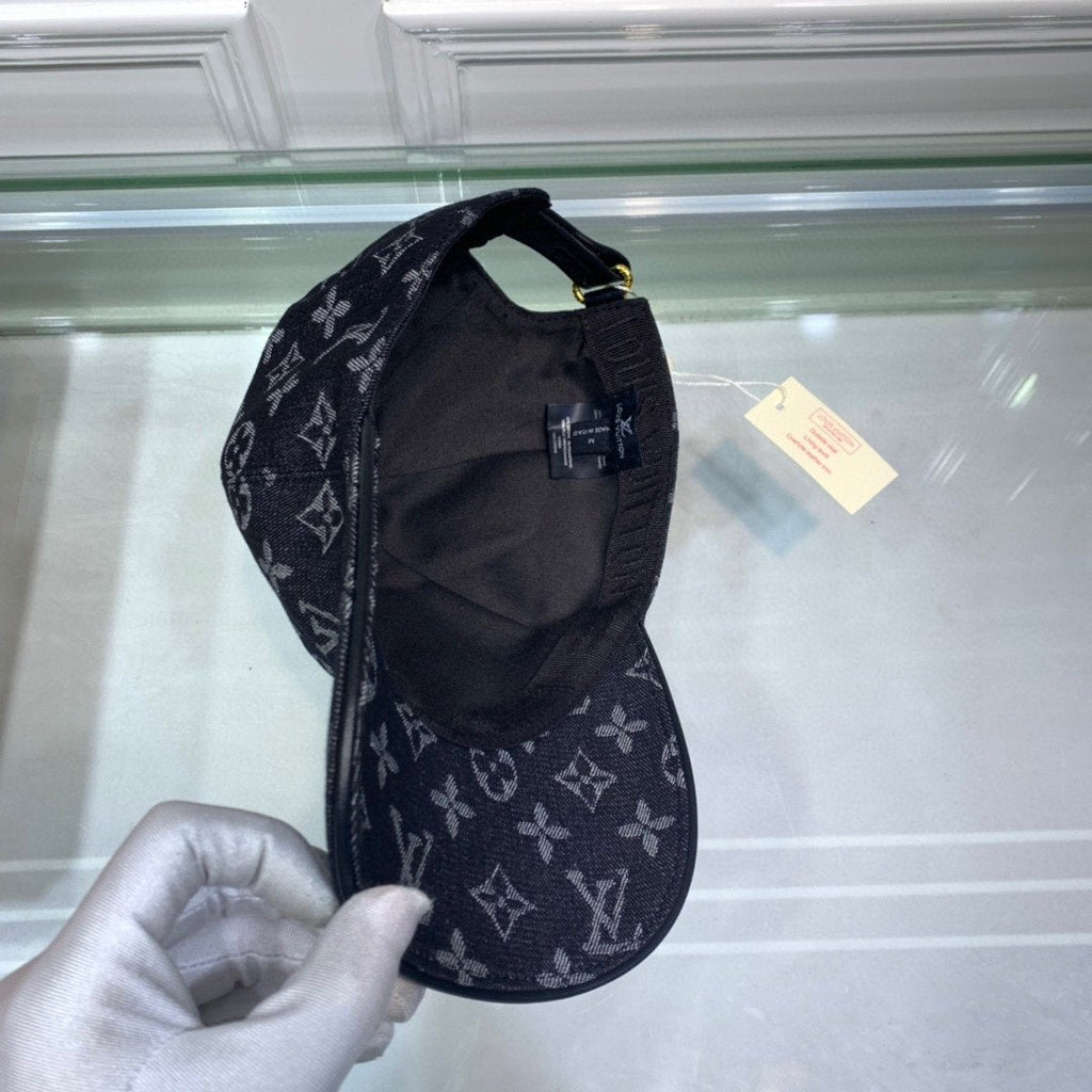 Louis Vuitton Monogram Jacquard Denim Cap Black