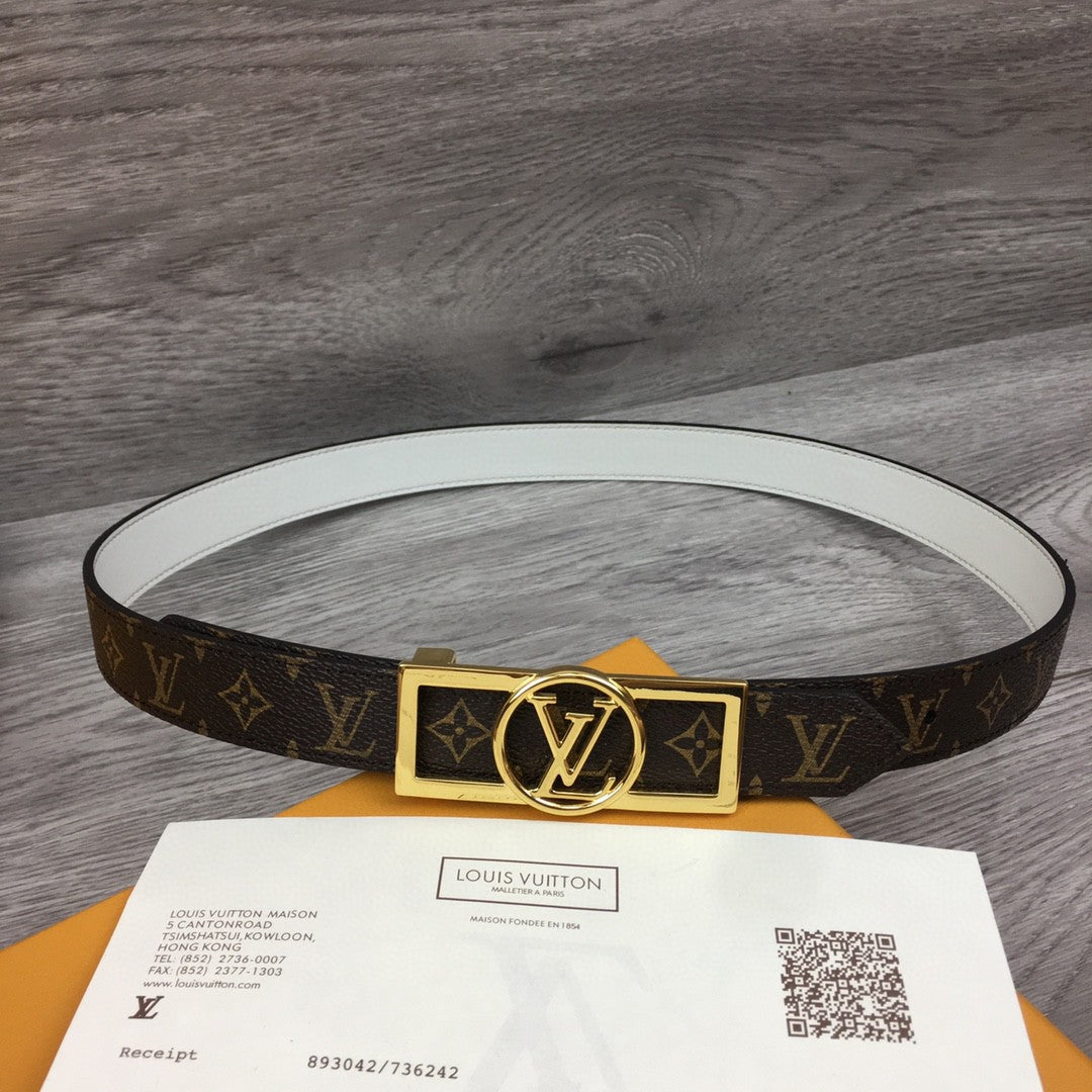 Louis Vuitton Reversiable Belt Black