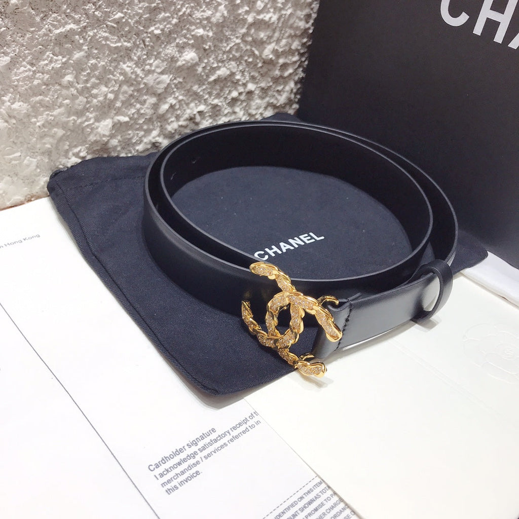 Chanel Belt With Double C Buckle