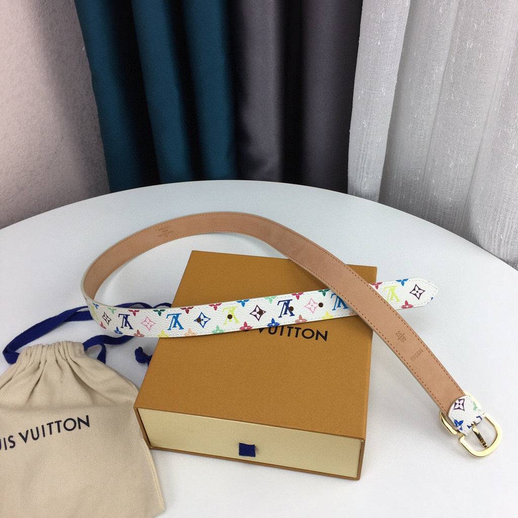 Louis Vuitton Mini Belt White