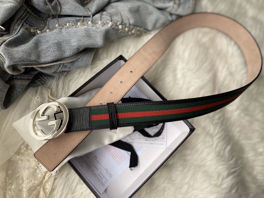 Gucci Belt With Double G Buckle Black