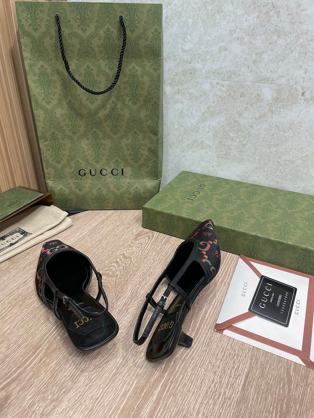 Gucci Slingback Pumps Black