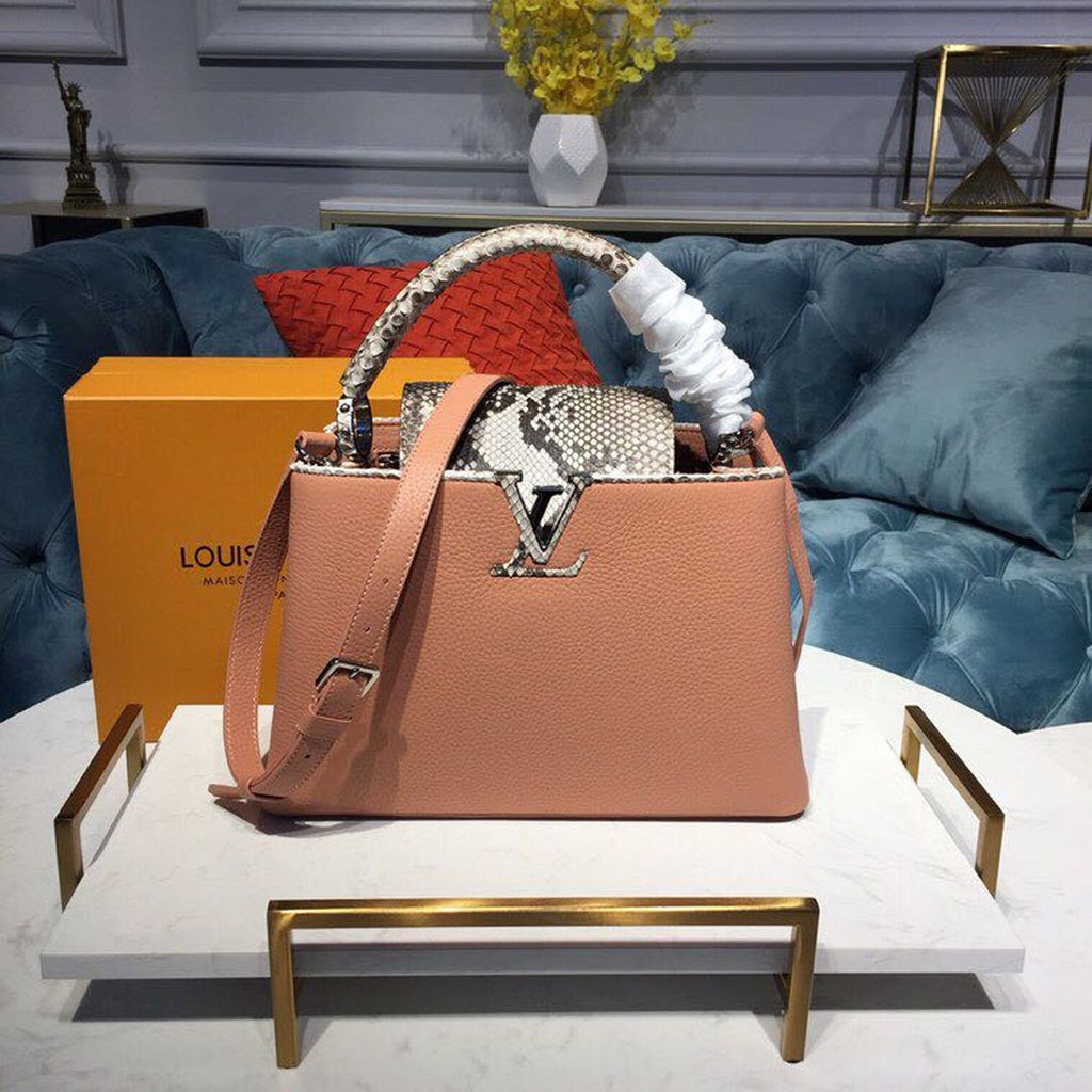 Louis Vuitton Capucines PM Bag 32cm Taurillon Leather Spring/Summer Collection N95383
