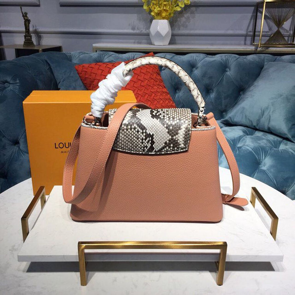 Louis Vuitton Capucines PM Bag 32cm Taurillon Leather Spring/Summer Collection N95383