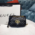 Gucci GG Marmont Matelass? Mini Bag 22cm 446744 Calfskin Leather Spring/Summer Collection Black