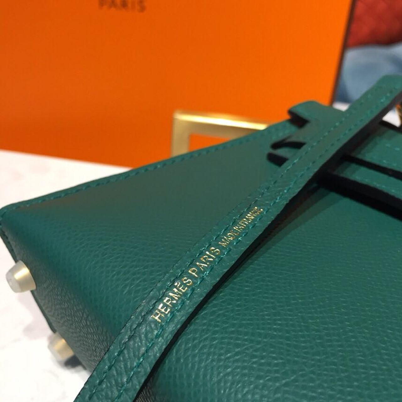 Hermes Mini Kelly 20cm Epsom Bag Dark Green