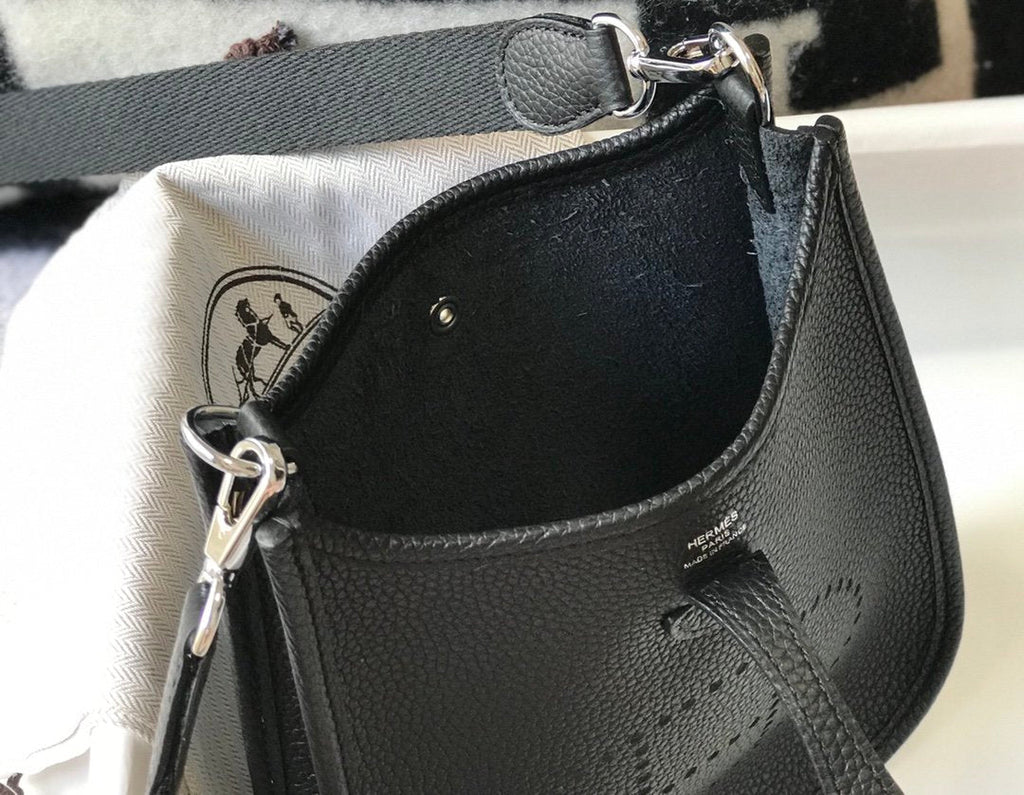 Hermes Handle Bag 17cm Black