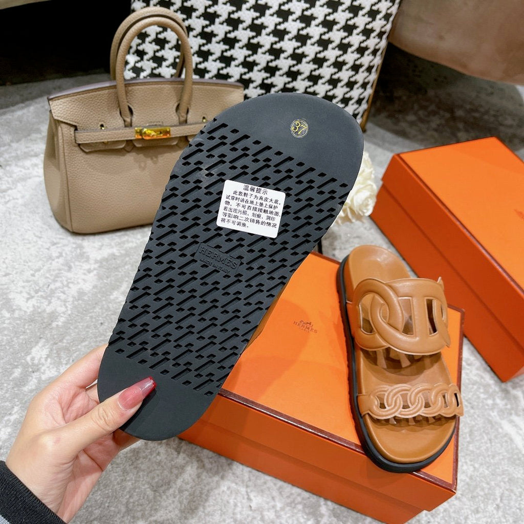 Hermes Extra Sandal Brown