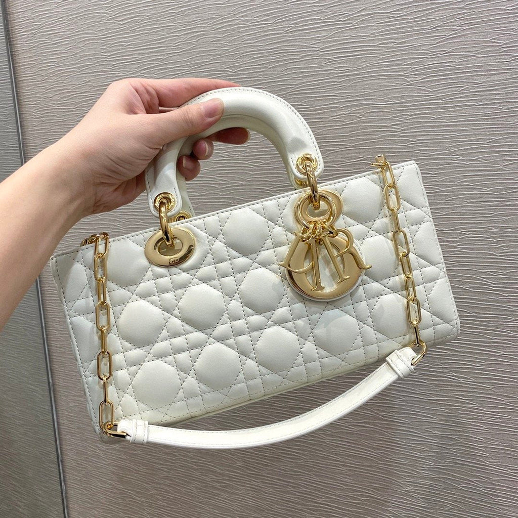 Christian Dior Lady D-Joy Bag 26cm White