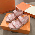 Louis Vuitton Casual Sandals Monogram Reverse Canvas Spring/Summer Collection Light Pink