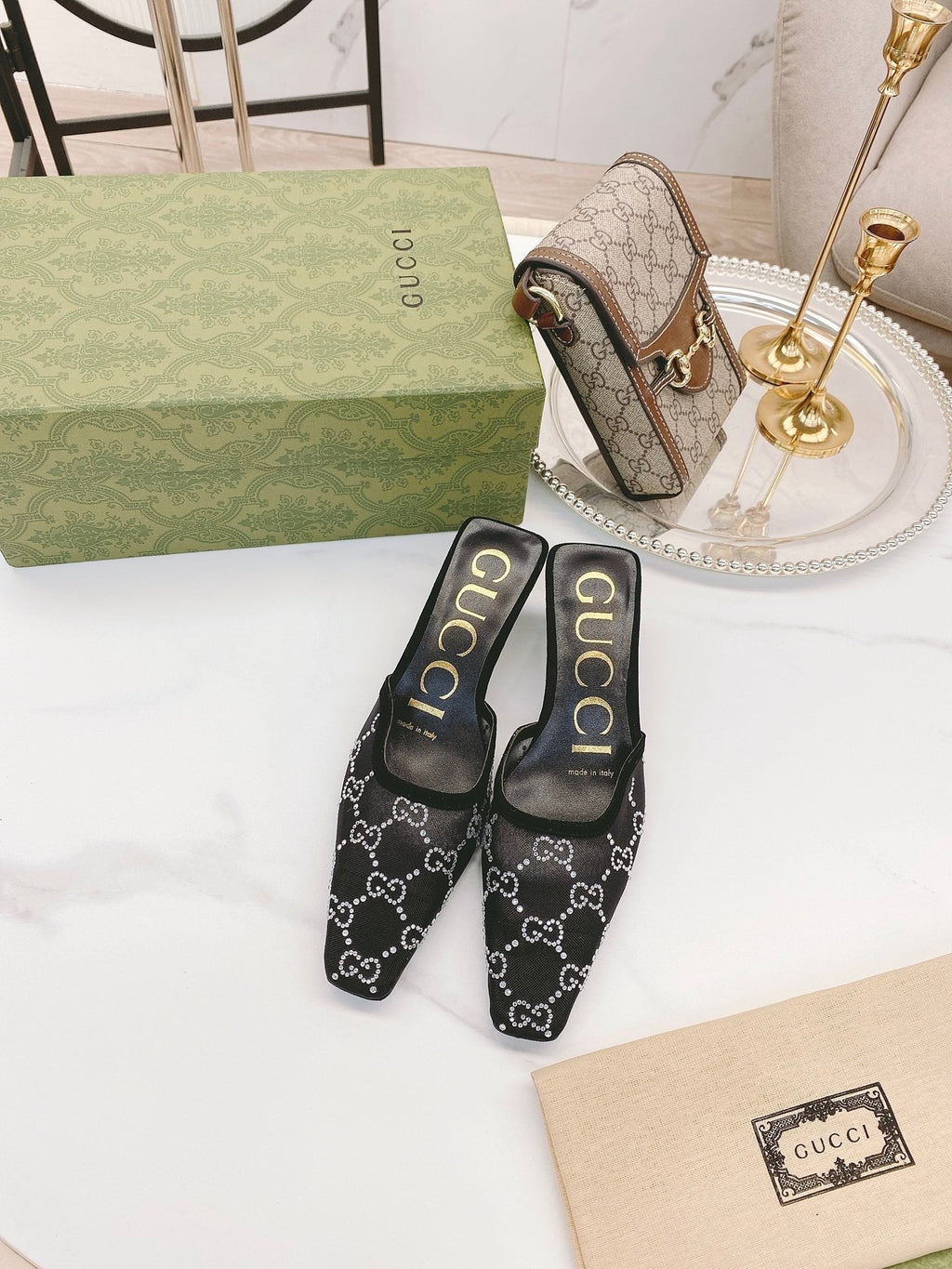 Gucci Slide Sandal Black