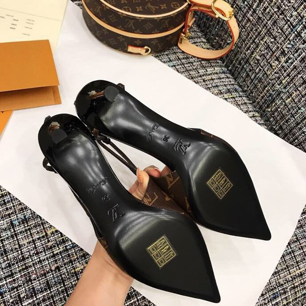 Louis Vuitton Ch?rie Slingback Pump Spring/Summer Collection 1A5BPP Brown
