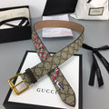 Gucci Belt With Square Buckle Brown