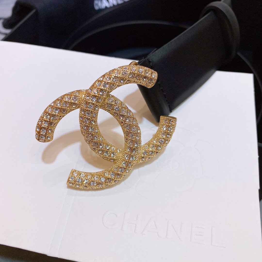 Chanel Belt With Double C Buckle