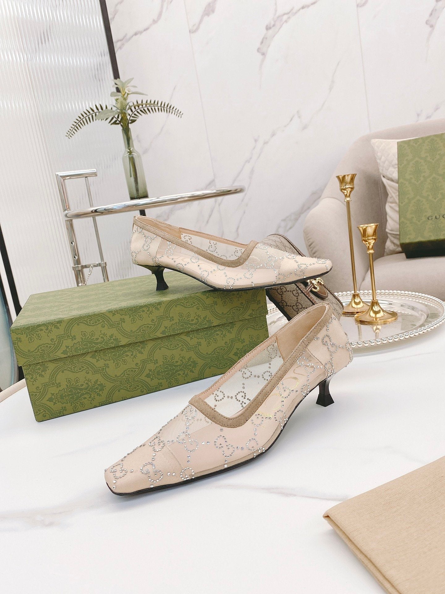 Gucci Pumps Beige