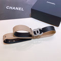 Chanel Belt With Beaded Buckle Beige