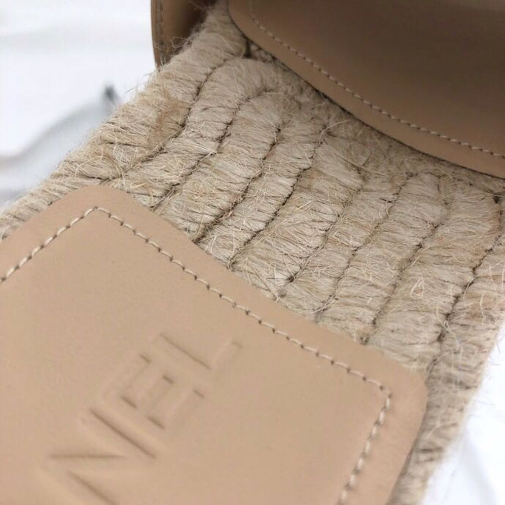 Chanel CC Jewel Logo Espadrille Mules Lambskin Leather Spring/Summer Collection Beige