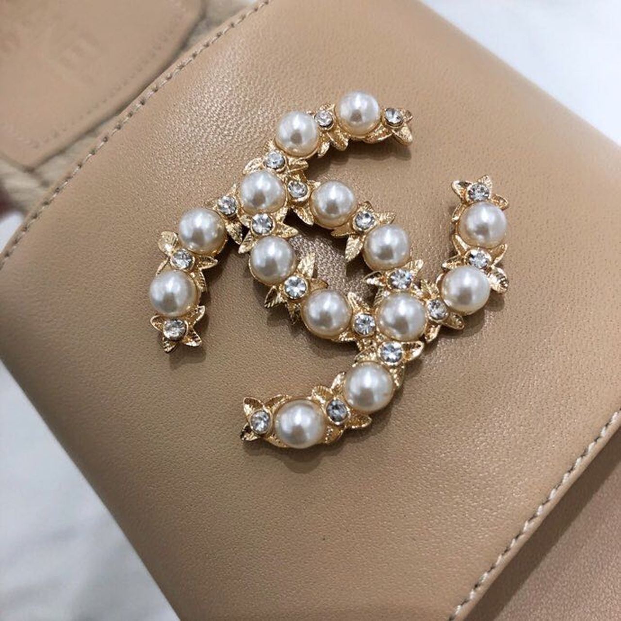 Chanel CC Jewel Logo Espadrille Mules Lambskin Leather Spring/Summer Collection Beige