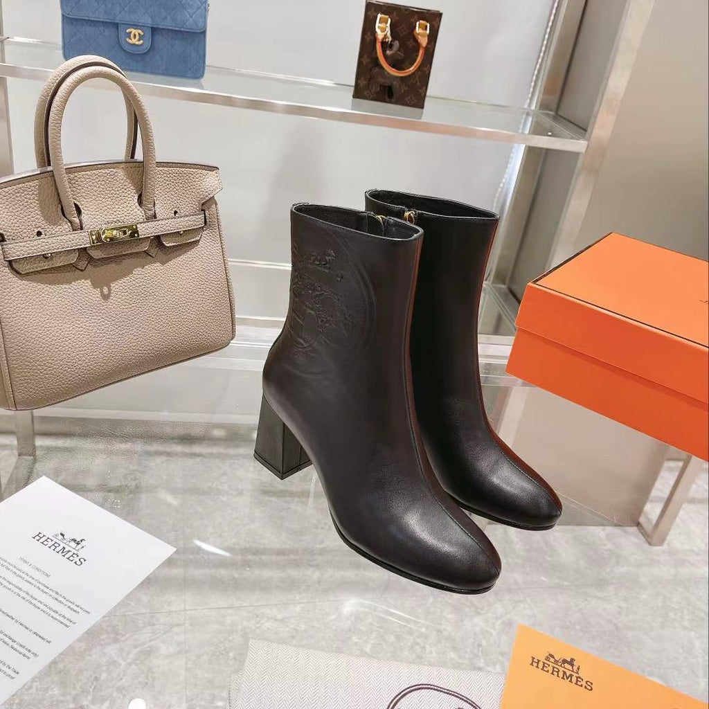 Hermes Saint Germain Ankle Boot Black
