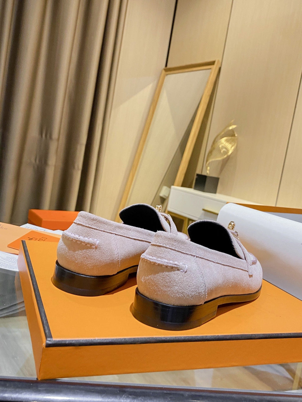 Hermes Destin Loafer Cream