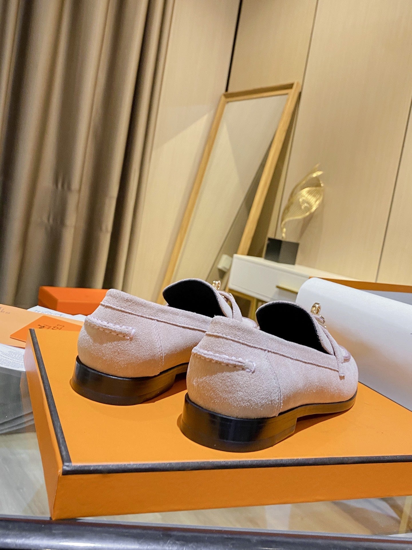 Hermes Destin Loafer Cream