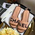 Chanel Mule Sandals Lambskin Leather Spring/Summer Collection Peach