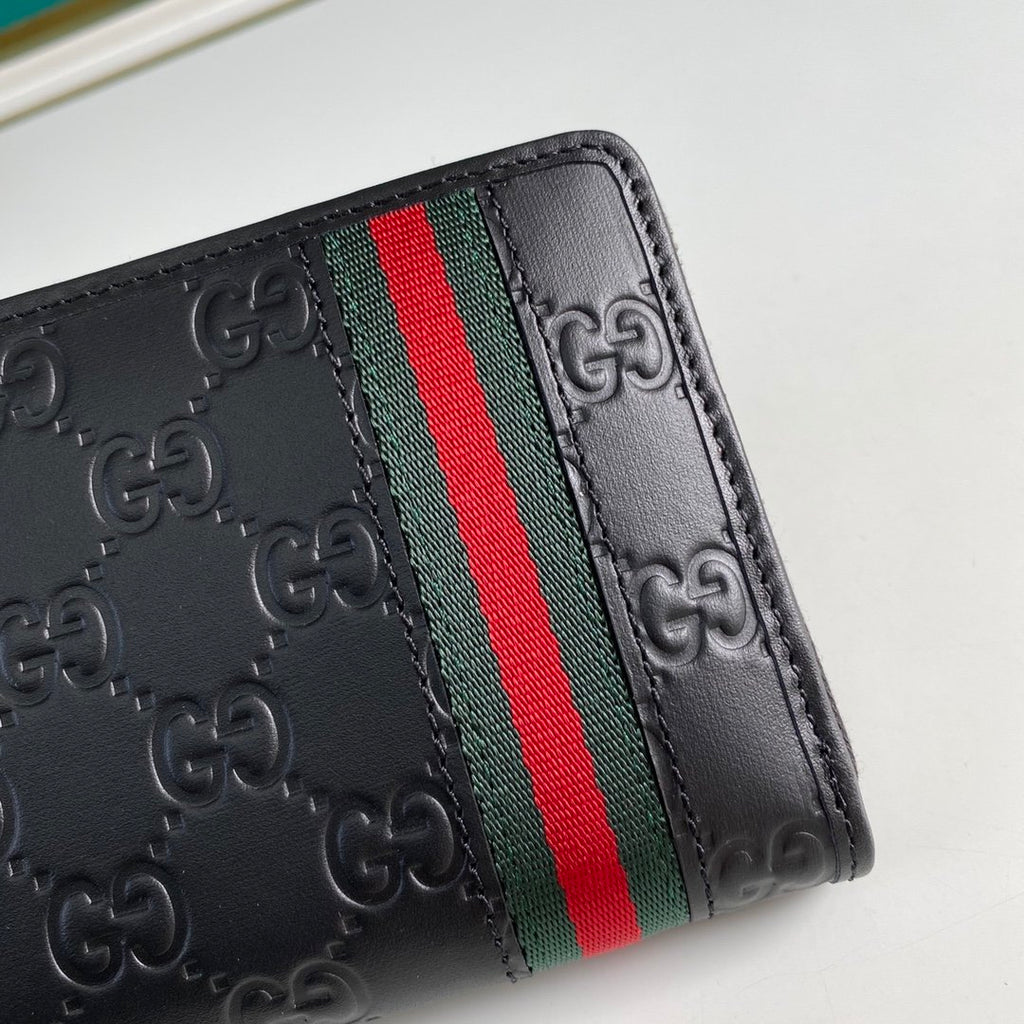 Gucci Black Zip Around Wallet 19cm