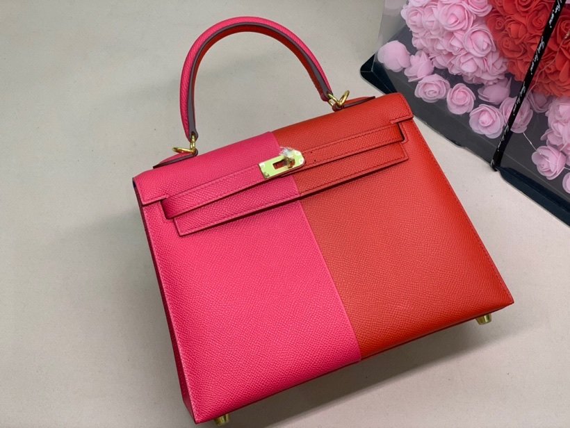 Hermes Epson Bi Color Custom 28cm Red/Pink