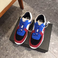 Chanel Nylon Trainer Sneakers Suede & Lambskin Leather Spring/Summer Collection Burgundy/Navy Blue/Beige