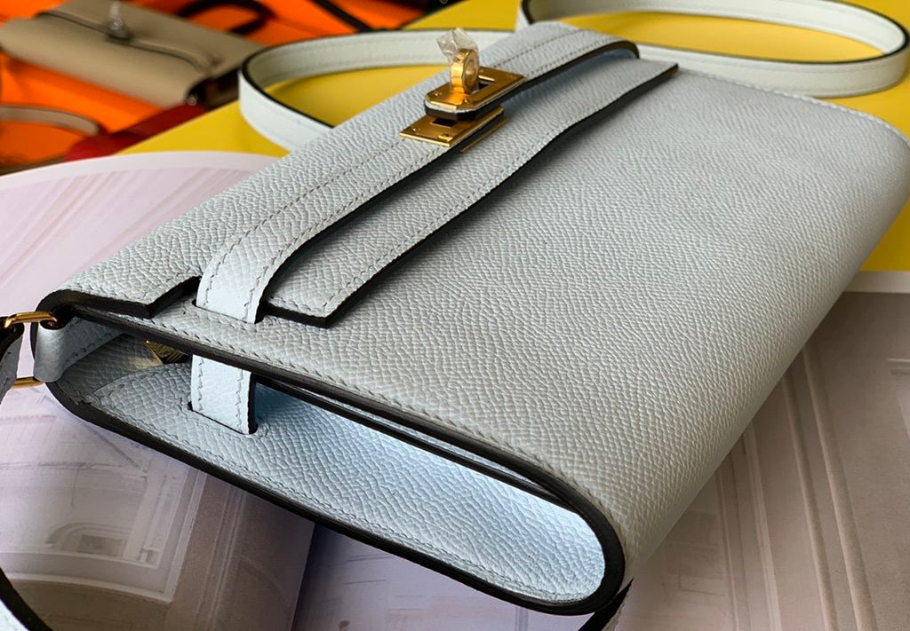 Hermes Kelly Togo Woc Crossbody Bag 21cm White