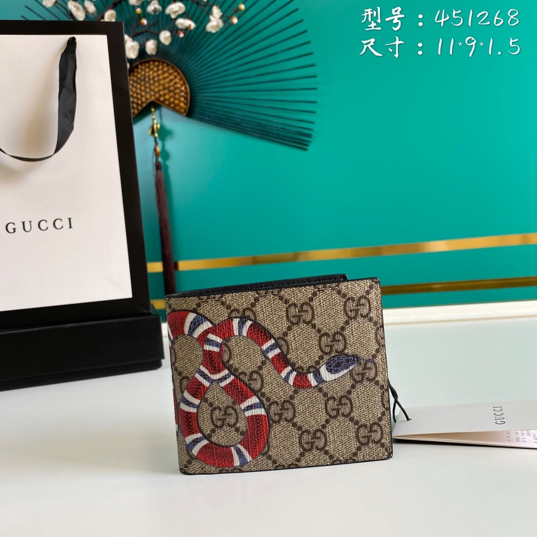 Gucci Bestiary Wallet With King Snake 11cm