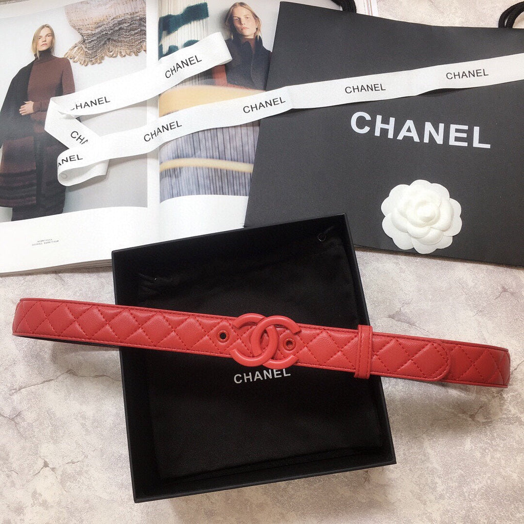 Chanel Belt With Double C Buckle