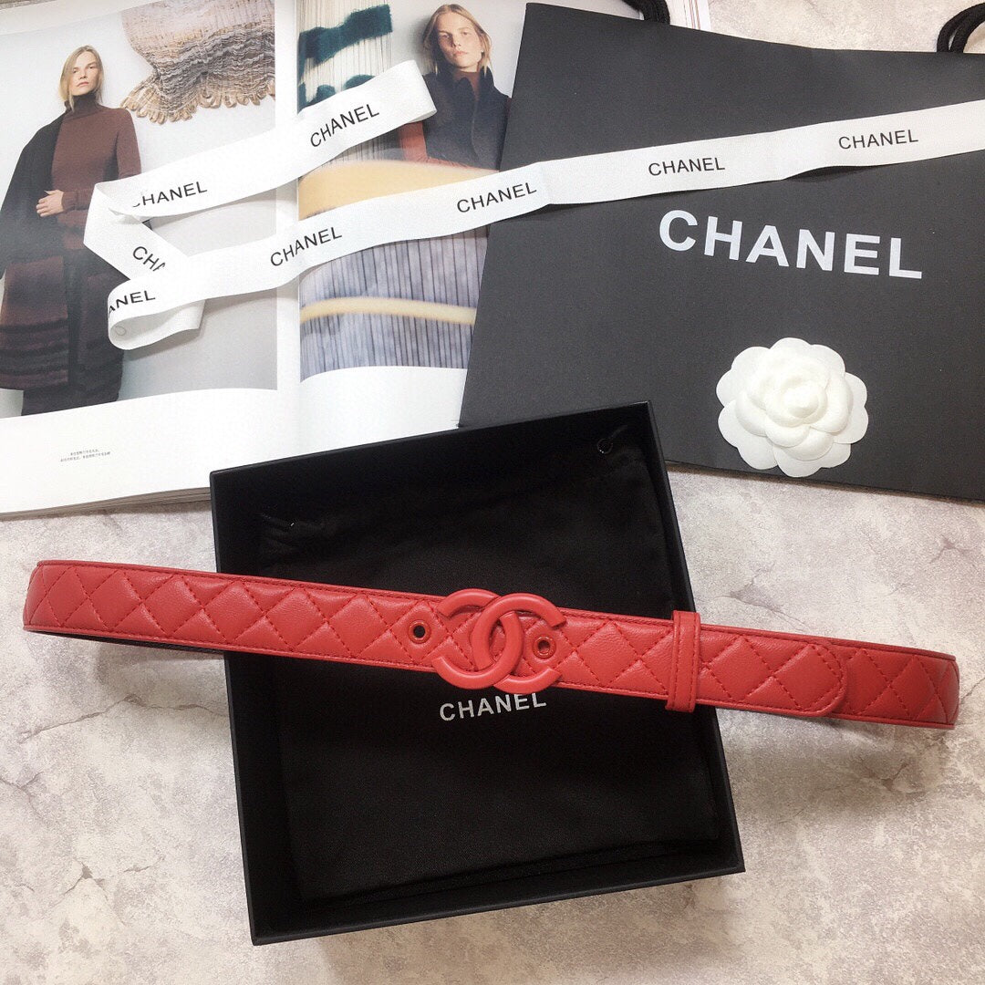 Chanel Belt With Double C Buckle