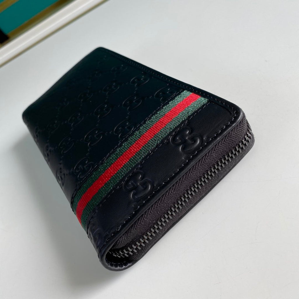 Gucci Black Zip Around Wallet 19cm
