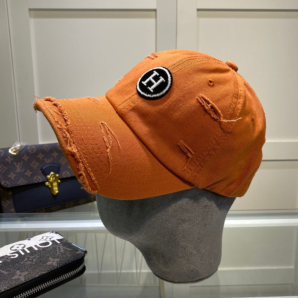 Hermes Davis H Primavera Cap Orange