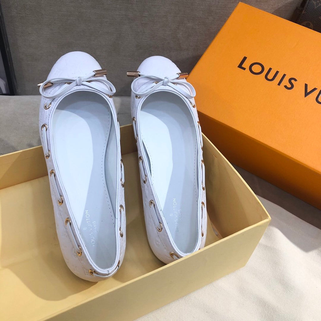 Louis Vuitton Gloria Flat Loafer White