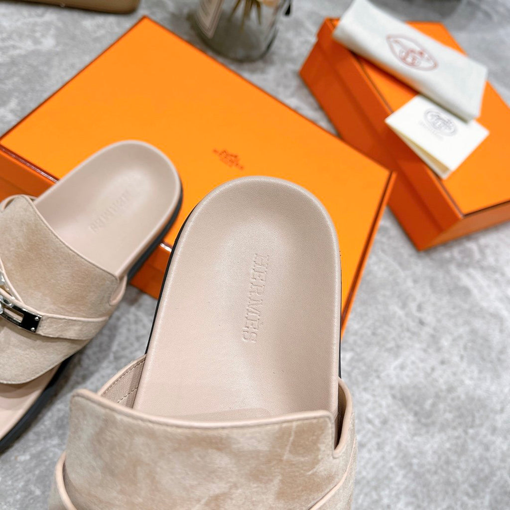 Hermes Elixir Sandal Beige