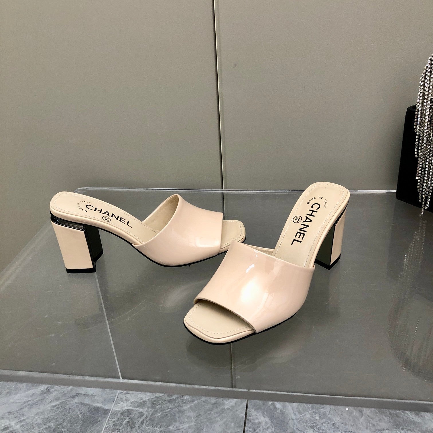 Chanel Mules Beige