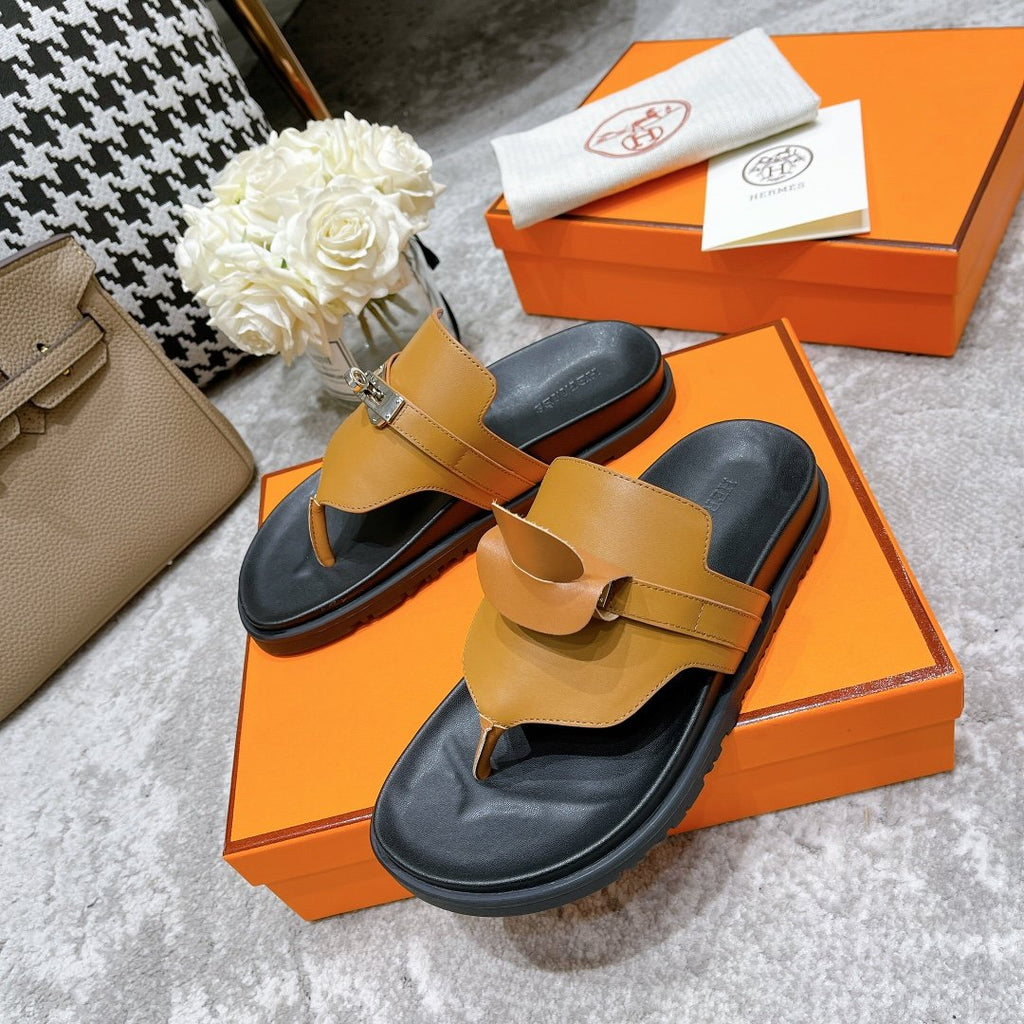 Hermes Elixir Sandal Brown