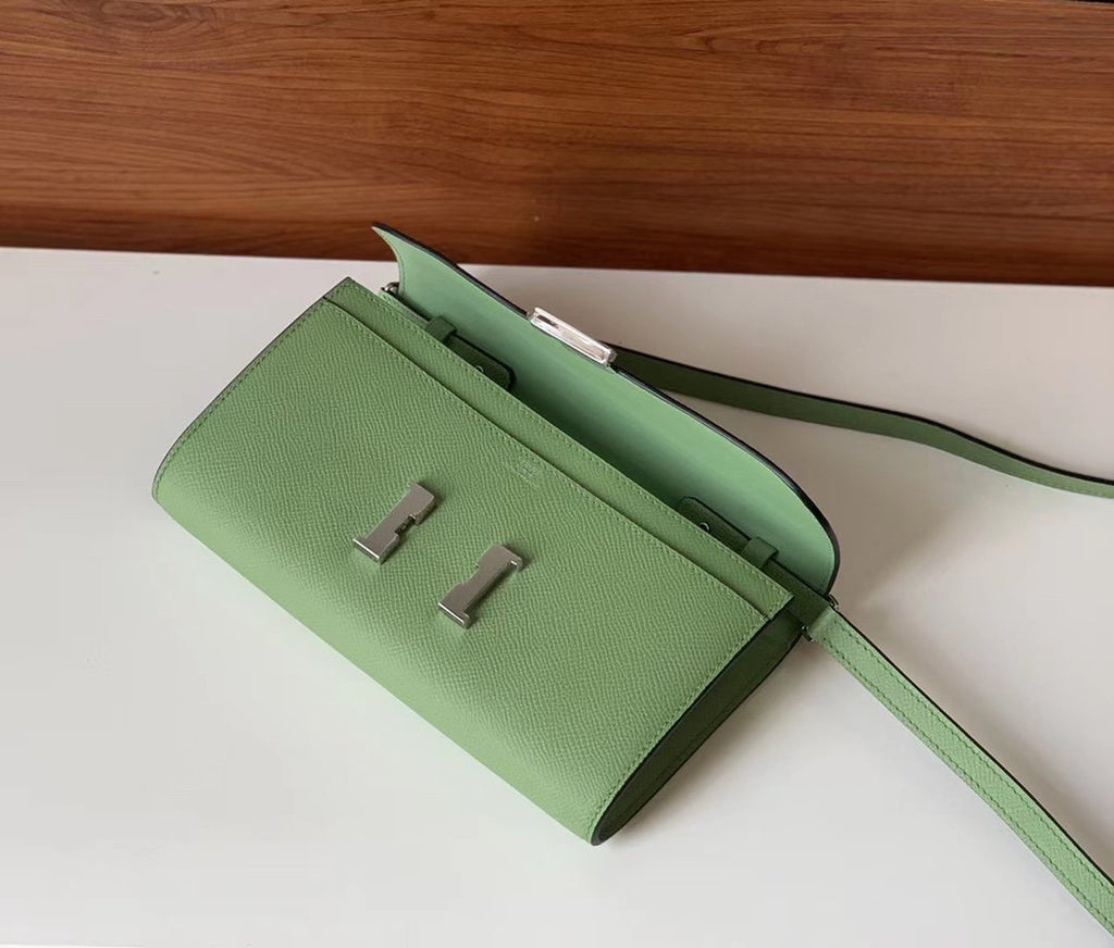 Hermes Constance Togo 21cm Green