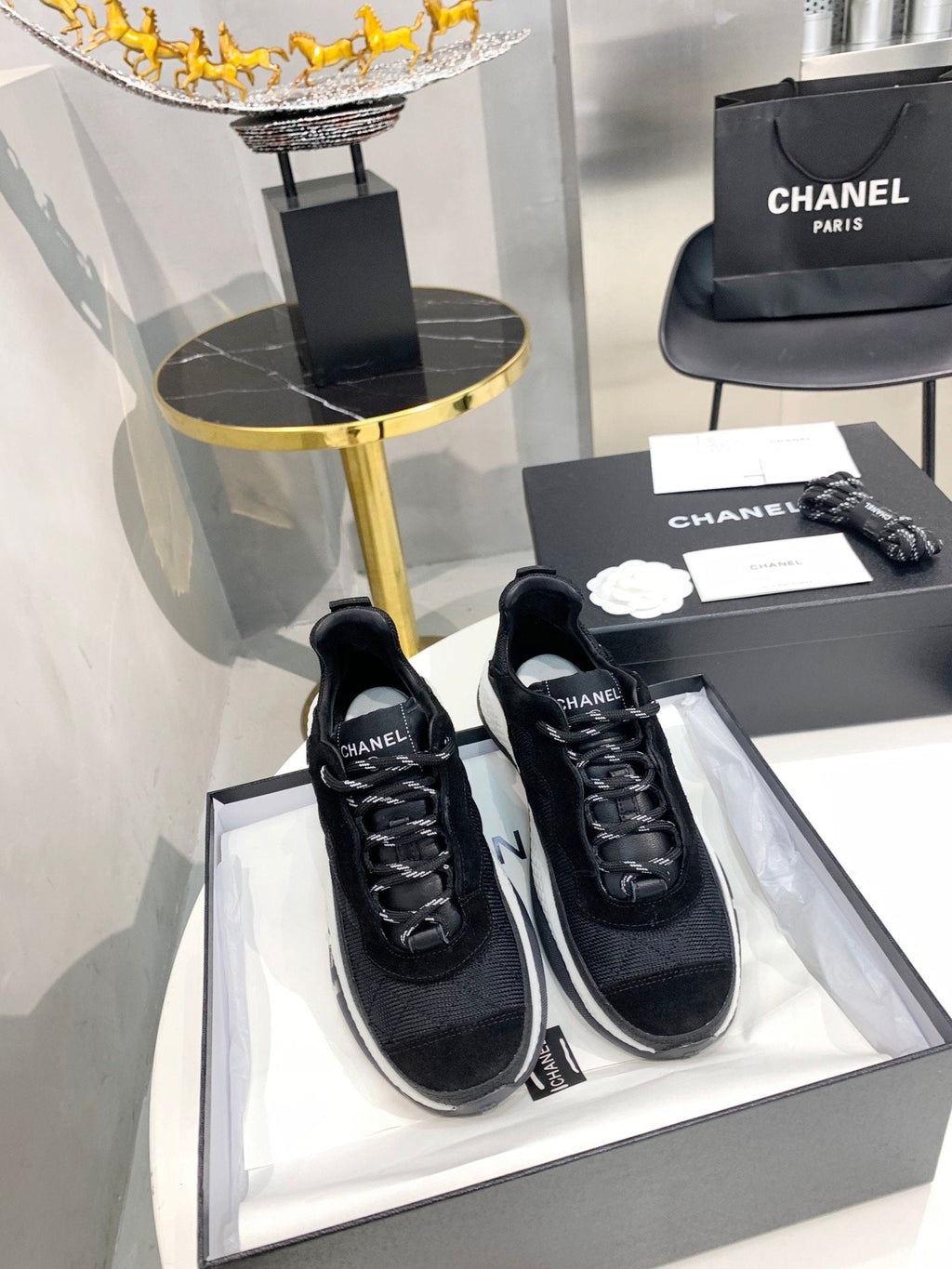 Chanel Trainers Sneakers Black