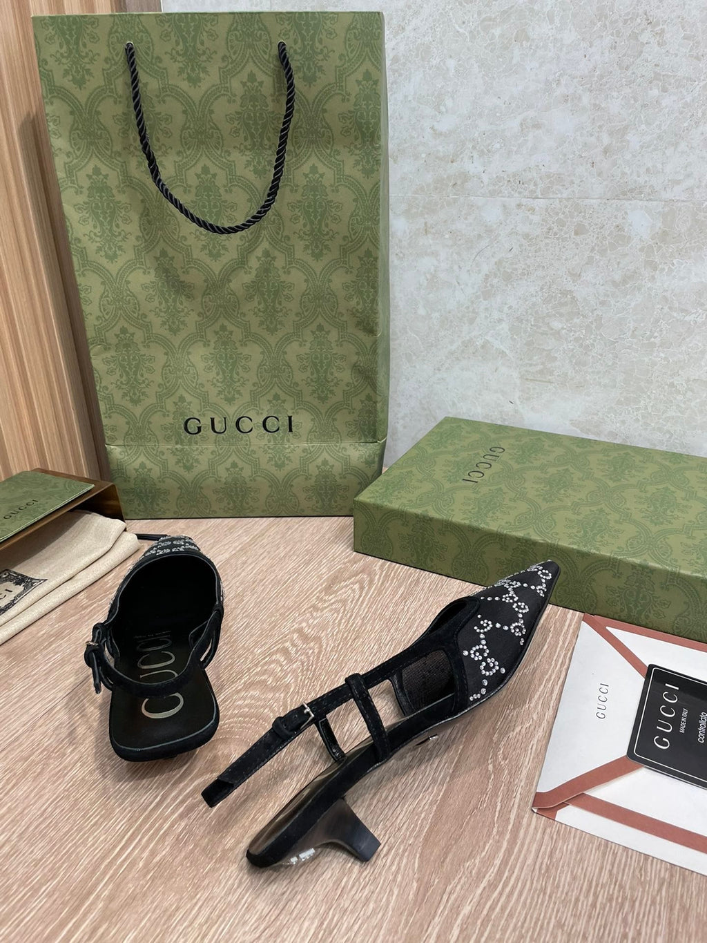 Gucci Balenciaga The Hacker Project Square Knife Pump Black