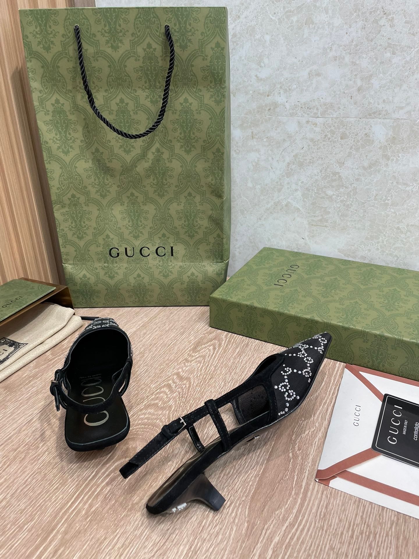 Gucci Balenciaga The Hacker Project Square Knife Pump Black