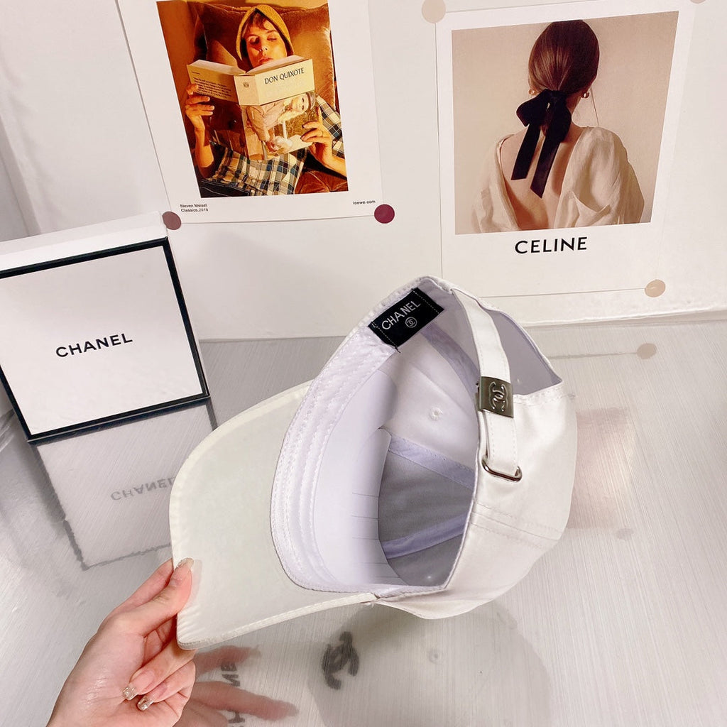 Chanel White Cap
