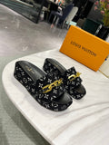 Louis Vuitton Jumbo Flatform Mule Black