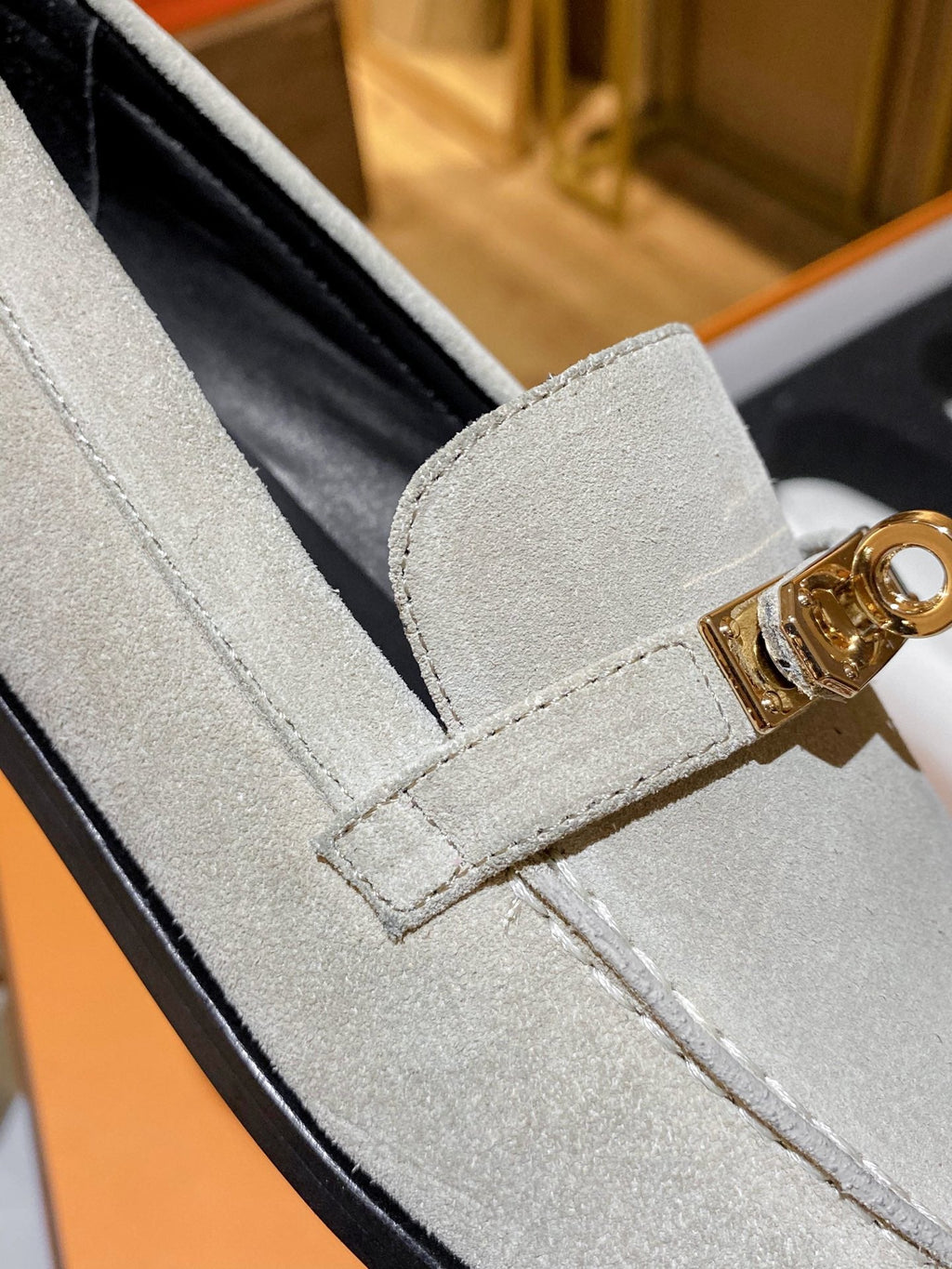 Hermes Destin Loafer Cream
