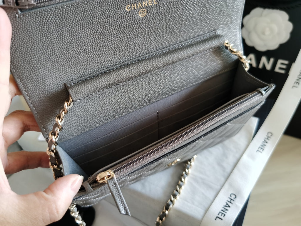 Chanel Mini Flapbag 19cm Grey
