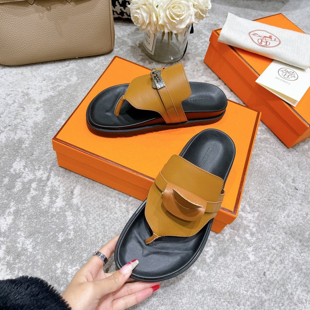 Hermes Elixir Sandal Brown